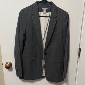 Women's Oversized Gray Blazer